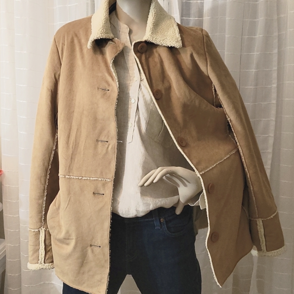 Faux Suede/Shearling Jacket
